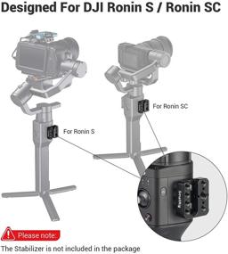 img 3 attached to 📹 SMALLRIG Monitor Mount Holder for DJI Ronin S and Ronin SC Gimbal Accessories Mounting Plate with 1/4” Thread, 3/8” Locating Hole, and NATO Rail for Magic Arm Handle - 2214