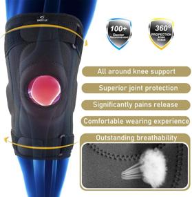 img 3 attached to 🏋️ Sportout Knee Brace Support with Removable Aluminum Hinges - Ideal for Meniscus Tear, ACL, Strains, Knee Pain, Arthritis - for Men & Women (XL)