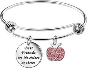 img 4 attached to 👭 Stylish Cuff Bangle: The Perfect Jewelry Gift for Best Friends - Sisters We Choose