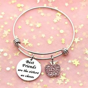 img 1 attached to 👭 Stylish Cuff Bangle: The Perfect Jewelry Gift for Best Friends - Sisters We Choose