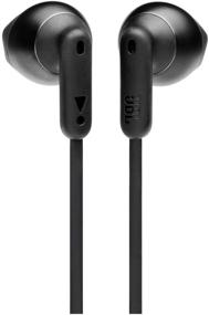 img 2 attached to JBL Tune 215 - Беспроводные наушники In-Ear с Bluetooth, 3-х кнопочным микрофоном/пультом управления и плоским кабелем - черного цвета: Повысьте качество звука!