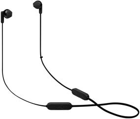 img 4 attached to JBL Tune 215 - Беспроводные наушники In-Ear с Bluetooth, 3-х кнопочным микрофоном/пультом управления и плоским кабелем - черного цвета: Повысьте качество звука!