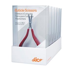 img 2 attached to 🔪 Slice 10440 Precision Scissors: Narrow Tip, Spring Action Handles | Arthritic Hands, Red, 6 Pack