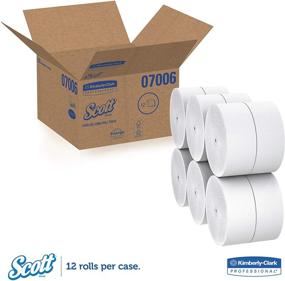img 3 attached to 🧻 Scott KCC07006 Essential Jumbo Roll JR. Coreless Toilet Paper (07006) 2-PLY White - 12 Rolls/Case, 1,150 ft/Roll