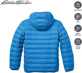 img 3 attached to 🧥 Hooded Kids Down Jacket by Eddie Bauer – Premium Down Outerwear