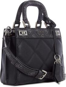 img 3 attached to Chic GUESS Katey Mini Satchel Multi: Women's Must-Have Handbags & Wallets