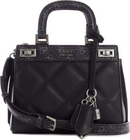 img 4 attached to Chic GUESS Katey Mini Satchel Multi: Women's Must-Have Handbags & Wallets