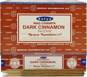 img 3 attached to Dark Cinnamon Incense Stick Bundle with Incense Stick Holder - Enhance Your Mood with Satya Incense