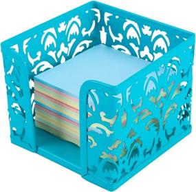 img 2 attached to 📚 EasyPAG Dark Teal Desk Organizer Set - Letter Sorter, Pen Holder, Sticky Notes Holder - Cute Office Supplies, 3-Piece Accessories Set