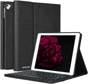 img 4 attached to iPad Keyboard Case 9.7 for iPad 6th Gen, iPad Pro 9.7, iPad 5th Gen - Bluetooth Detachable Keyboard - Black