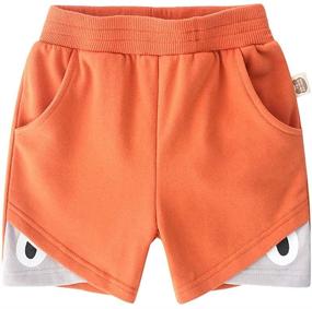 img 1 attached to 👕 AMMENGBEI 3 Pack Boys' Clothing Summer Cotton Shorts