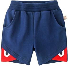 img 3 attached to 👕 AMMENGBEI 3 Pack Boys' Clothing Summer Cotton Shorts