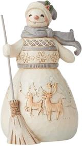 img 3 attached to Enesco Heartwood Woodland Snowman Figurine