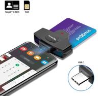 rocketek type c cac card reader: dod military usb c common access cac smart card reader for android phones, macbook pro, imac & other type c laptops - compatible with credit cards/cac chip cards logo