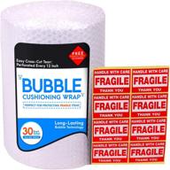 📦 bubble cushioning pack with fragile stickers logo