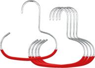 🧣 mawa reston lloyd accessory non-slip space-saving style g1, set of 5, silver hanger hook for scarves - red (5 piece) logo