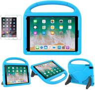 💙 suplik ipad 9.7 case for kids – durable shockproof protective handle bumper stand cover with screen protector for ipad 9.7 inch 5th/6th generation, blue logo