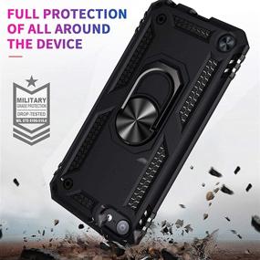 img 3 attached to 📱 ULAK iPod Touch 7 Case: Hybrid Rugged Shockproof Cover with Kickstand | Apple iPod Touch 7th/6th/5th Generation (Black)