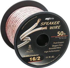img 4 attached to 🔊 Ultimate Audio Experience: High Performance 16 Gauge Speaker Wire – Oxygen Free Pure Copper; UL Listed Class 2 (50 Feet Spool)