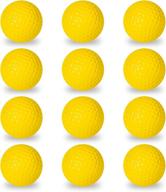 franklin sports official size golf balls - indoor/outdoor golf training 🏌️ - restricted flight balls for practice - 12 pack - backyard training logo