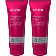 🌿 viviscal shampoo: natural ingredients for gorgeous hair - with pea sprouts, grape seeds, biotin, keratin, zinc - pack of 2 logo