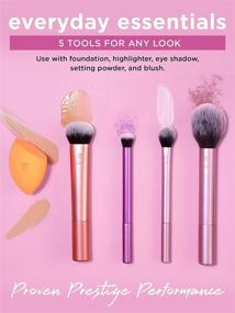 img 1 attached to 💄 Enhance Your Beauty with Real Techniques' 5-Piece Makeup Brush Set and Sponge Blender: Ideal for Eyeshadow, Foundation, Blush, and Concealer