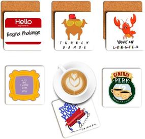 img 4 attached to 🎁 LaurBella Friends Coasters: Perfect Birthday and Christmas Gifts for Friends