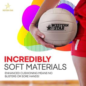 img 2 attached to 🏐 Western Star Volleyball - Official Size - Ultra-Soft-Touch Ball - Suitable for Indoor, Outdoor, and Beach Play - Enhance Your Game with Durable Construction - Classic White Volleyball