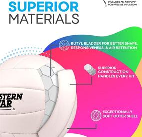 img 3 attached to 🏐 Western Star Volleyball - Official Size - Ultra-Soft-Touch Ball - Suitable for Indoor, Outdoor, and Beach Play - Enhance Your Game with Durable Construction - Classic White Volleyball