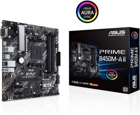 img 3 attached to 💻 ASUS Prime B450M-A II AMD AM4 (Ryzen 5000, 3rd/2nd/1st Gen Ryzen Micro ATX Motherboard with 128GB DDR4, 4400 O.C., NVMe, HDMI 2.0b/DVI/D-Sub, USB 3.2 Gen 2, BIOS Flashback, Aura Sync)