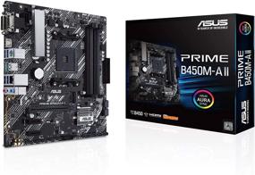 img 4 attached to 💻 ASUS Prime B450M-A II AMD AM4 (Ryzen 5000, 3rd/2nd/1st Gen Ryzen Micro ATX Motherboard with 128GB DDR4, 4400 O.C., NVMe, HDMI 2.0b/DVI/D-Sub, USB 3.2 Gen 2, BIOS Flashback, Aura Sync)