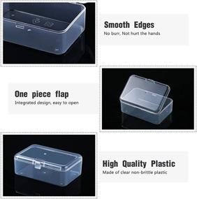 img 2 attached to 🗃️ Организуйте и храните мелкие предметы с помощью 36-штучных контейнеров для хранения бисера из прозрачного пластика.