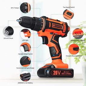 img 3 attached to VONTOX Variable Cordless with 2X2000MAh Batteries