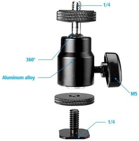 img 2 attached to SLOW DOLPHIN Photography Adapter Monitor Microphone Camera & Photo