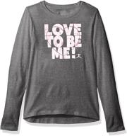 👚 danskin graphic sleeve charcoal heather girls' apparel logo