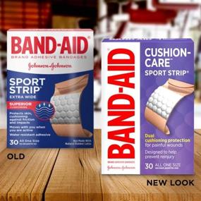 img 3 attached to 💪 Band-Aid Brand Adhesive Extra Wide Sport Strip Bandages - Pack of 2, 30 Count