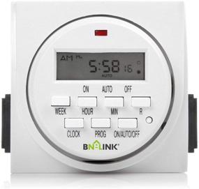 img 4 attached to ⏱️ BN-LINK 7 Day Heavy Duty Digital Programmable Timer: Efficient Dual Outlet Indoor Timer for Lamp Light Fan Security, UL Listed - FD60 U6, 115V, 60Hz