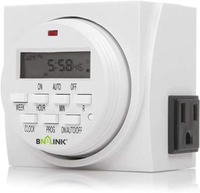img 3 attached to ⏱️ BN-LINK 7 Day Heavy Duty Digital Programmable Timer: Efficient Dual Outlet Indoor Timer for Lamp Light Fan Security, UL Listed - FD60 U6, 115V, 60Hz