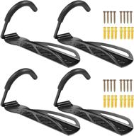 akale bike rack garage wall mount bicycle hanger 4 pack - efficient bike storage system for indoors and shed with easy hanging/detaching – includes screws logo
