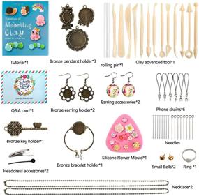 img 1 attached to Enhance Your Style with HOLICOLOR Polymer Accessories Modeling Jewelry