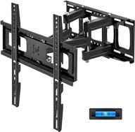 full motion tv wall mount bracket - juststone swivel and tilt with height adjustment for 27-65 inch tvs, smooth extension and max vesa 400x400mm up to 121lbs logo