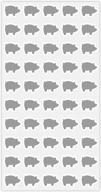 🐖 50 wedding meal stickers for place cards - enhance your wedding menu choices with elegant silver stickers - personalize guests' meal choices (pork) логотип