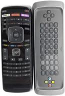 📺 enhanced vizio xrt303 qwerty keyboard remote for m3d550kde m3d470kde m3d550kd 3d m-go smart tv with internet tv capabilities logo