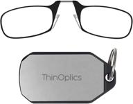 👓 convenient thinoptics rectangular reading glasses with keychain case: an unbeatable combo! logo