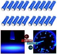 💡 enhance your dashboard with cciyu 20x t5 ultra blue 58 70 73 74 led wedge lamp bulbs logo