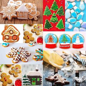img 3 attached to 🍪 Get Your Xmas/Holiday Party Baking Done with 20 Christmas Cookie Cutters – Including Glove, Gingerbread, Angel, Candy Cane, and More!