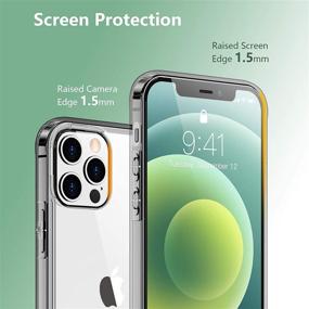 img 2 attached to Temdan Clear Case Compatible With IPhone 12 Case/Compatible With IPhone 12 Pro Case - Clear Cell Phones & Accessories