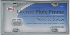 img 2 attached to 🚗 Bell Automotive Universal License Plate Frame 22-1-46092-8 - Chrome Finish with Clear Cover