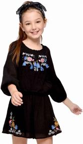 img 4 attached to 🌸 Girls' Long Sleeve Woven Floral Print Romper, Size 7-16 by Truly Me