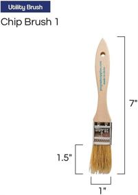 img 3 attached to 🖌️ High-Quality - Chip Paint Brushes - Set of 12, 1 Inch Chip Paint Brush